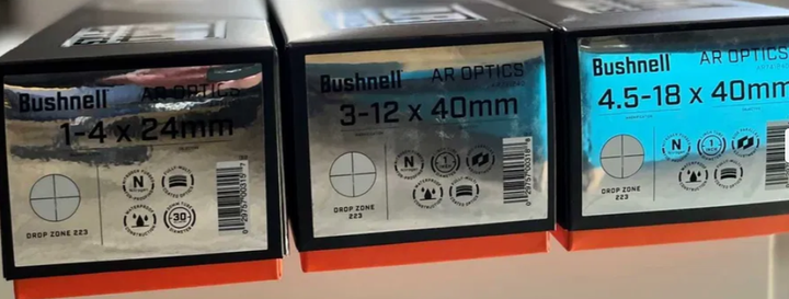Приціл Bushnell AR Optics 1-4x24mm DropZone-223 SFP - зображення 8