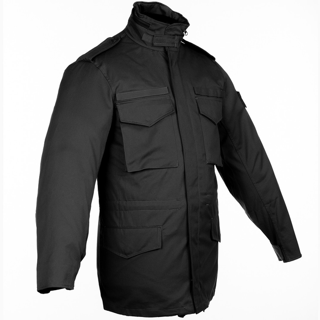 Куртка тактична Brotherhood M65 чорний демісезонна з пропиткою 44-170 - зображення 1