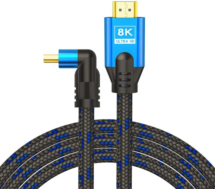 Кабель Savio CL-148 HDMI 3 м HDMI Type A Black, Blue (SAVKABELCL-148) - зображення 1