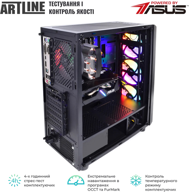Комп'ютер ARTLINE Gaming X49 (X49v18) AMD Ryzen 5 5600 / RAM 32ГБ / SSD 1ТБ / nVidia GeForce RTX 4060 8ГБ - зображення 4