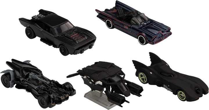 Коллекционный набор машинок Hot Wheels Batman Bundle Batmobile
