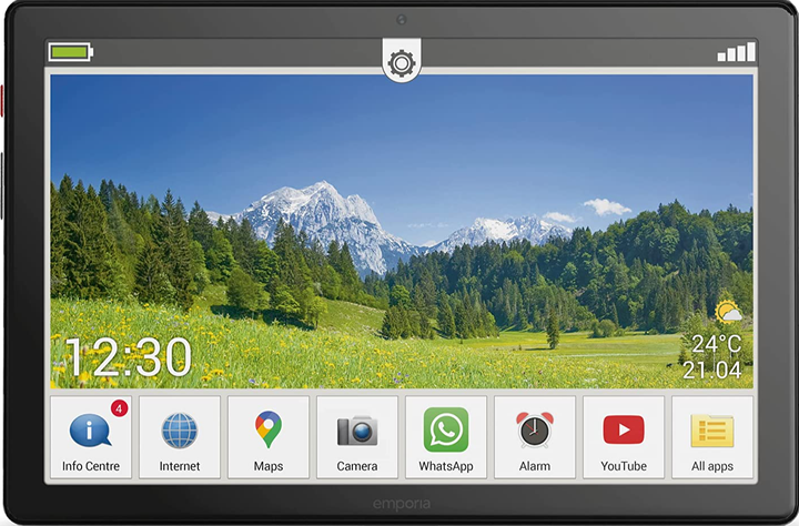 Планшет 10.1" Full HD Emporia Tab 1 4/32Gb 4G 8 ядер Android 11 5000 mAh Чорний Б/В - зображення 2