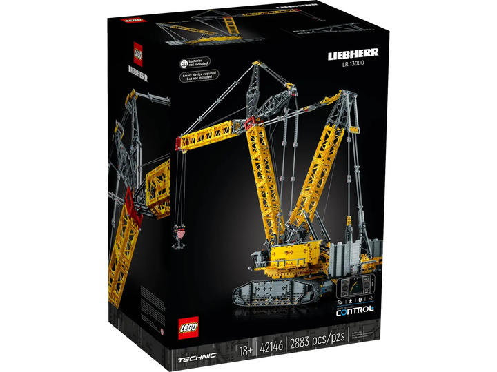 Zestaw klocków Lego Technic Żuraw gąsienicowy Liebherr LR 13000 2883 części (42146) - obraz 1