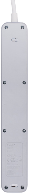 Listwa zasilająca SAVIO LZ-09 3 m 5 gniazd Biała (5901986047841) - obraz 6