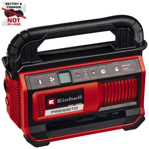 Компрессор воздушный гибридный Einhell X-Change PRESSITO 18/25 Hybrid (4020430) - изображение 2