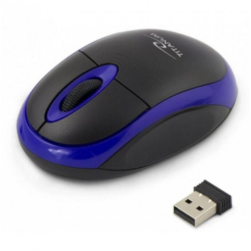Миша бездротова Esperanza Titanum Mouse TM116B 1000 dpi Black-blue - Фото 1 Миша бездротова Esperanza Titanum Mouse TM116B 1000 dpi Black-blue - зображення 1
