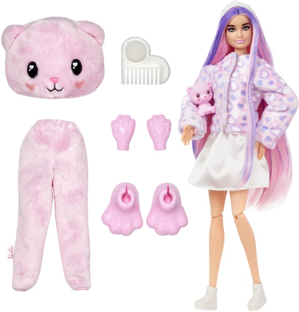 Lalka Barbie Cutie Reveal Słodkie stylizacje Miś (194735106974) - obraz 3