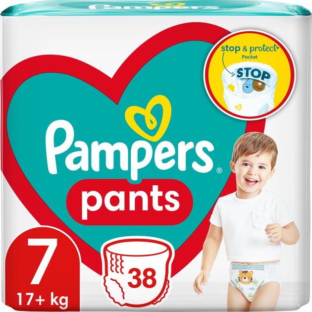 Підгузки-трусики Pampers Pants Розмір 7 (17+ кг) 38 шт (8006540069387) - зображення 1