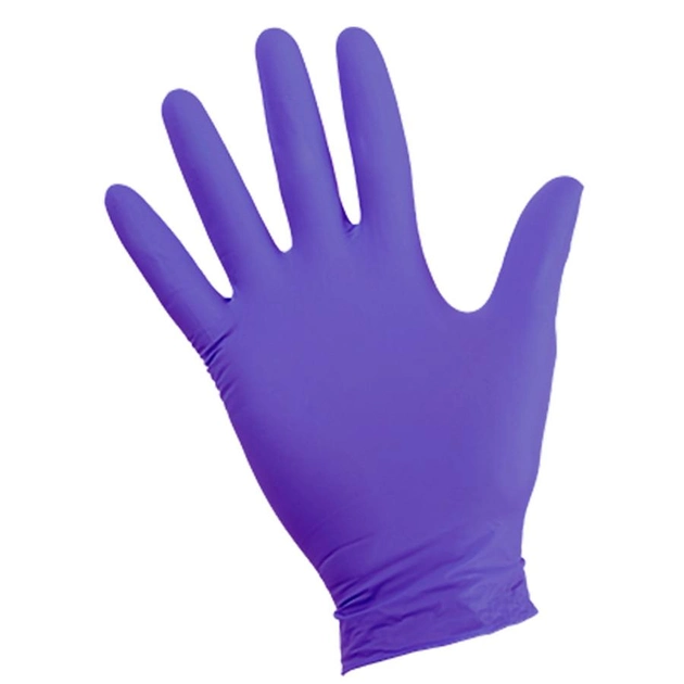 Одноразовые нитриловые перчатки "RN 100 STАNDАRD" L (уп. - 100шт), фиолетовые, APP, 090638 - изображение 2