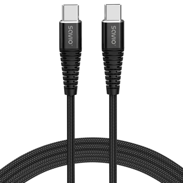 Savio CL-159 Kabel USB Type C do USB Type C (SAVKABELCL-159) - obraz 1