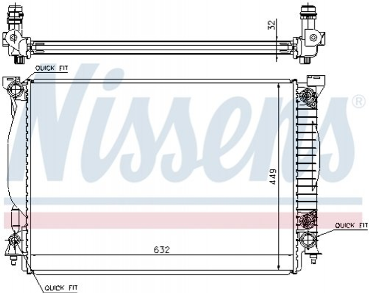 Радиатор Nissens (60307A) - изображение 1