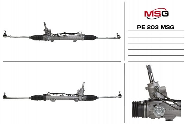 Рульова рейка з ГПК PEUGEOT 206 98-09 TRW MSG (PE203) - зображення 1