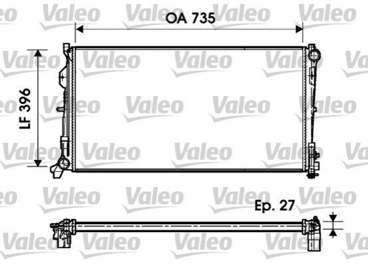 Радіатор Valeo (732956) - зображення 1