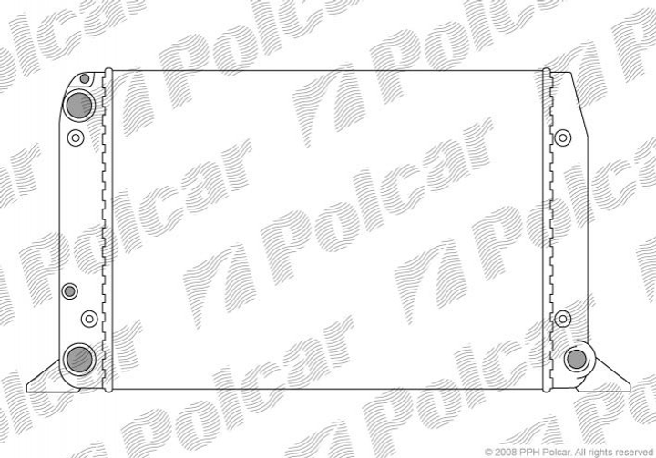 Радиатор охлаждения Audi 80 1.6 87- Polcar (1307081) - изображение 1