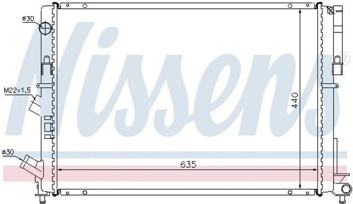 Радіатор охолоджування Nissens (63838) - зображення 1