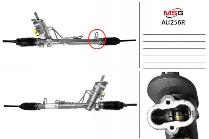 Рульова рейка з ГУР Audi A2 MSG (AU256R) - зображення 1