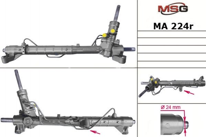 Рульова рейка з ГУР Mazda 3 MSG (MA224R) - зображення 1