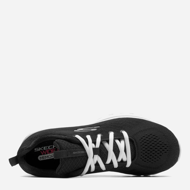 Buty na siłownię damskie Skechers Graceful - Get Connected 12615W-BKW 36 (6US) 23 cm Czarne (191665730170) - obraz 8