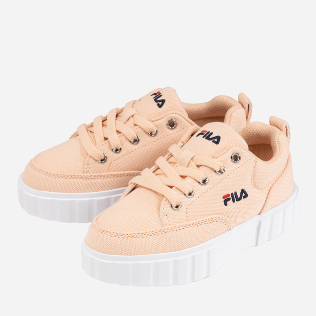 Tenisówki dziecięce dla dziewczynki Fila FFK0039-40064 30 19.3 cm Beżowe (8719477785410) - obraz 4