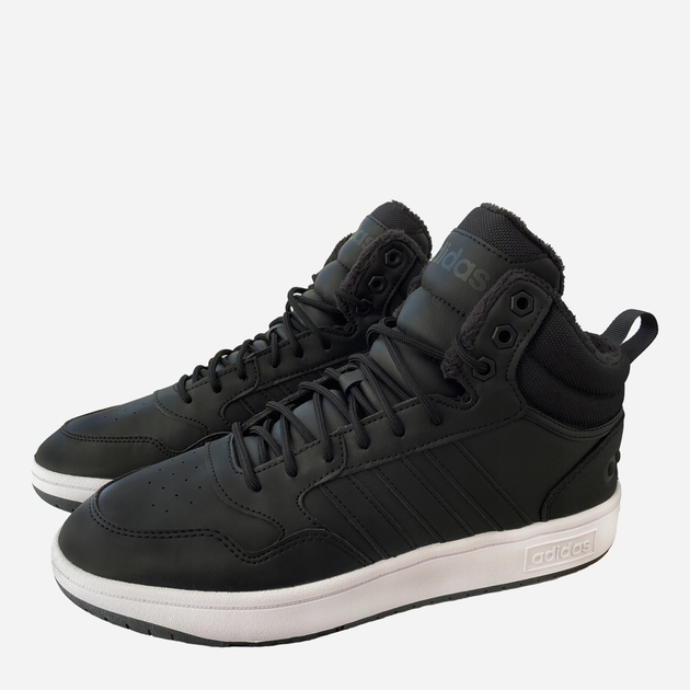 Trzewiki męskie adidas Hoops 3.0 Mid Wtr GZ6679 44.5 (10UK) 28.5 cm Czarne (4065426087482) - obraz 3