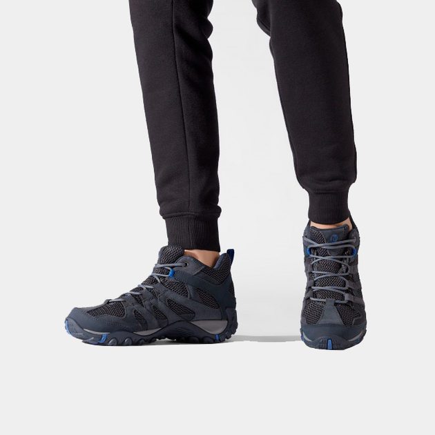 Чоловічі черевики низькі для трекінгу з Gore-Tex Merrell Alverston Mid GTX M J033025 46.5 (12US) 30 см Сині (044211698465) - зображення 7