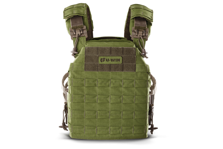 Плитоноска / тактичний жилет Plate Carrier U-WIN PRO зі швидким скиданням 280х360 зі скелетними камербандами Cordura 1000 Олива - изображение 2