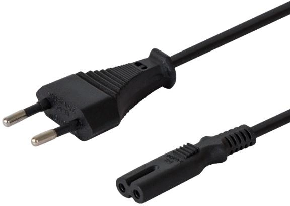 Kabel zasilający SAVIO CL-97 CEE7/16 - IEC-C7 1.2 m (5901986042068) - obraz 1