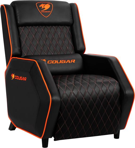 Sofa gamingowa Cougar Ranger 3MRANGER.0001 czarno-pomarańczowa (CGR-SA1) - obraz 2