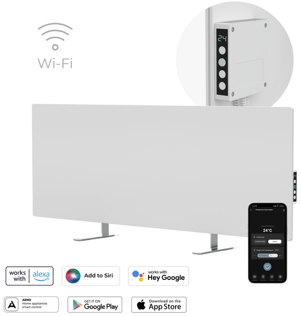 Конвектор AENO Premium Eco Smart GH3S LED White (AGH0003S) - изображение 3