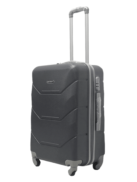 Чемодан средний M пластиковый Carbon 147C 80л Серый от продавца: Happy ...