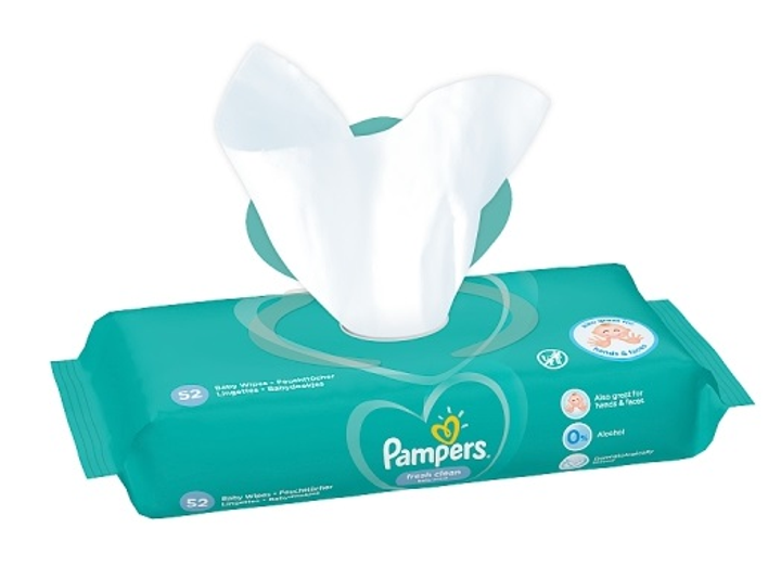 Zestaw Chusteczki dla niemowląt Pampers Fresh Clean 12 x 52 szt (8001841078441) - obraz 3