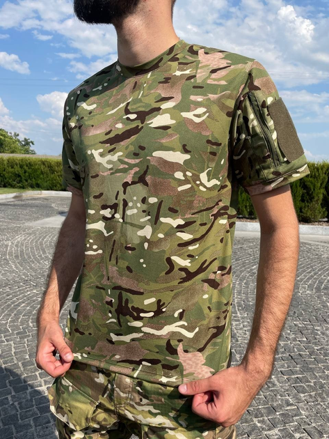 Летняя военная тактическая футболка 64 Мультикам - изображение 1