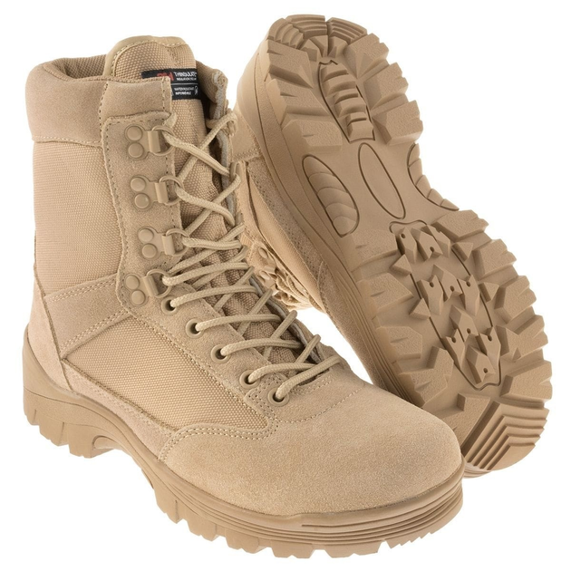 Тактические сапоги Mil-Tec Tactical Boots With YKK Zipper Хаки Размер 48 - изображение 1