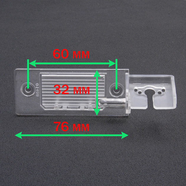 Крепление камера заднего вида, подсветка номерного знака Skoda Fabia MK1 2000-2007, MK2 2007-04, 2012 - изображение 6