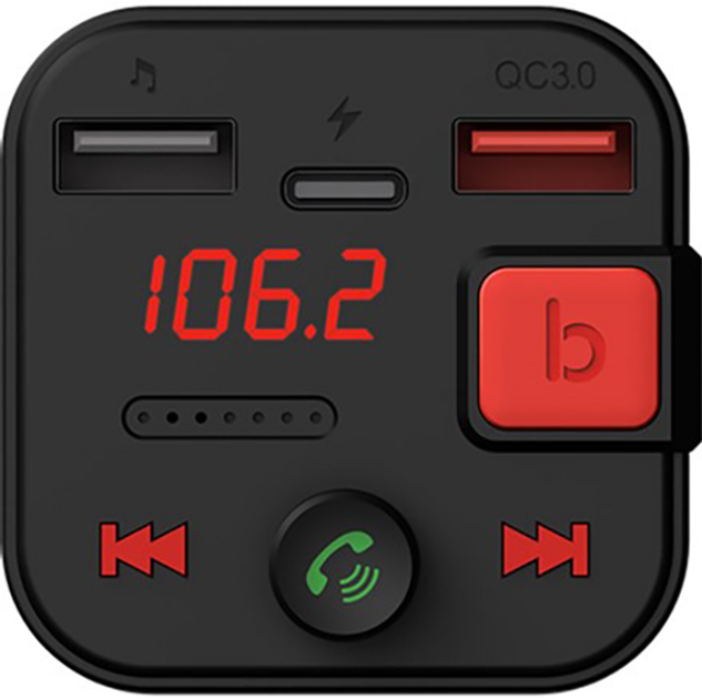 FM-transmiter Savio TR-15 z Bluetooth i ładowarką PD (5901986047889) - obraz 6