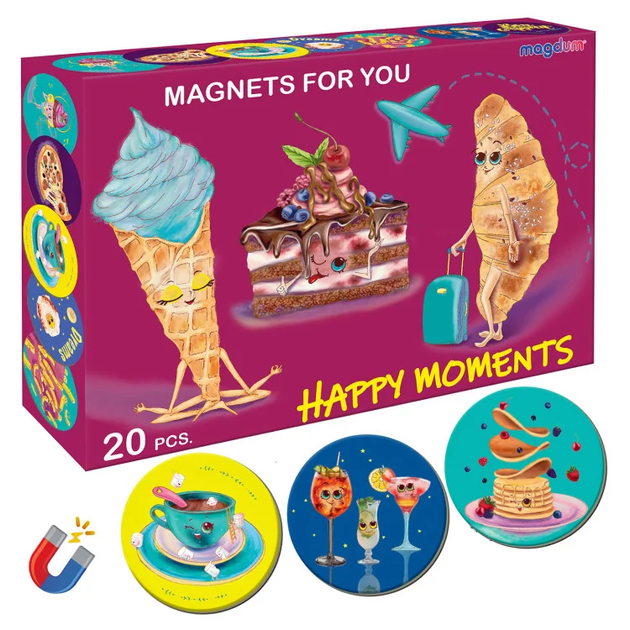 Набор магнитов Magdum ML 4031-53 EN "Happy moments" - Фото 1 Набор магнитов Magdum ML 4031-53 EN "Happy moments" - изображение 1