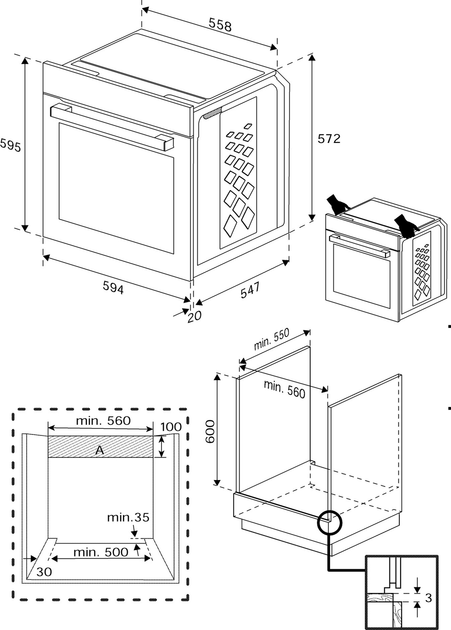 Духова шафа електрична Beko BBIM14300WMS - зображення 8
