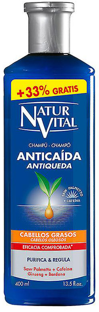 Szampon przeciw wypadaniu włosów Naturaleza Y vida anti hair loss oily hair 2x300 ml (8414002061068) - obraz 1