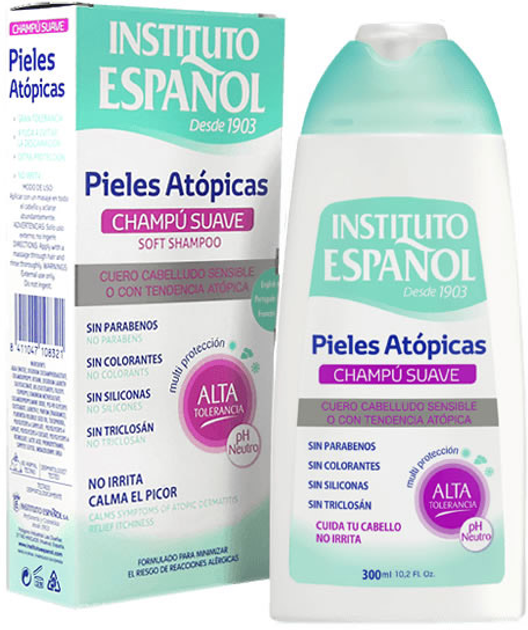 Szampon do odżywiania włosów Instituto EspaNol Atopic Skin Soft Shampoo 300 ml (8411047108321) - obraz 1