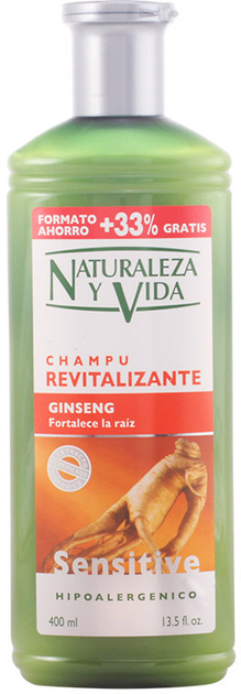 Szampon do odżywiania włosów Naturaleza Y Vida Revitalizing Sensitive Shampoo 400 ml (8414002075867) - obraz 1