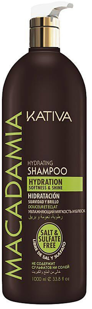 Зволожувальний шампунь для волосся normalnych i zniszczonych Kativa Macadamia Shampoo 1000 мл (7750075022270) - зображення 1