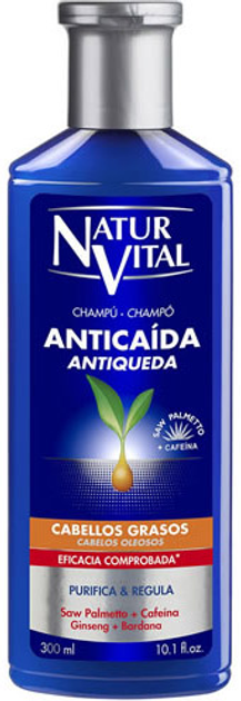 Szampon Naturaleza Y Vida Anti Hair Loss Shampoo Greasy Hair 300 ml (8414002070442) - obraz 1