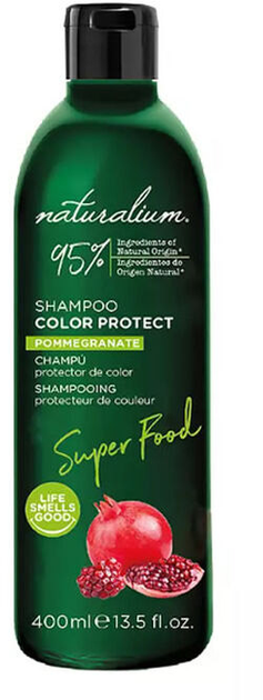 Шампунь для відновлення волосся Naturalium Super Food Pommegranate Color Protect Shampoo 400 мл (8435283612237) - зображення 1