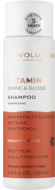 Шампунь Revolution Make Up Vitamin C Shine y Gloss Shampoo 250 мл (5057566408288) - зображення 1