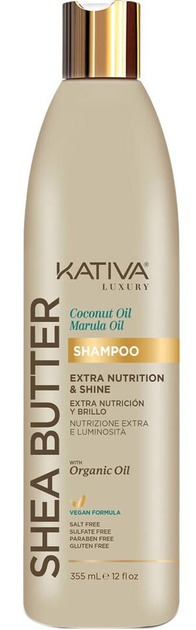 Szampon Kativa Shea Butter Coconut y Marula Oil Shampoo 355 ml (7750075060630) - obraz 1