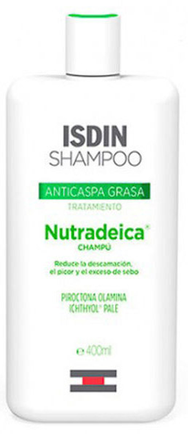 Шампунь проти лупи Isdin Nutradeica Fat Dandruff Shampoo 400 мл (8470001899064) - зображення 1