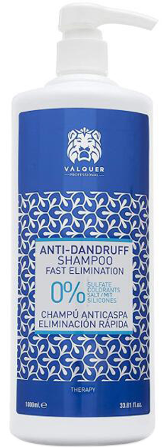 Przeciwłupieżowy szampon do włosów Valquer Anti-Dandruff Shampoo 0% Fast Elimination 400 ml (8420212339163) - obraz 1