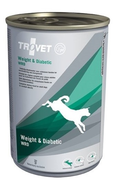 Mokra karma dla psów Trovet Weight & Diabetic WRD 400 g ze świeżym kurczakiem (VETTVTKMP0006) - obraz 1