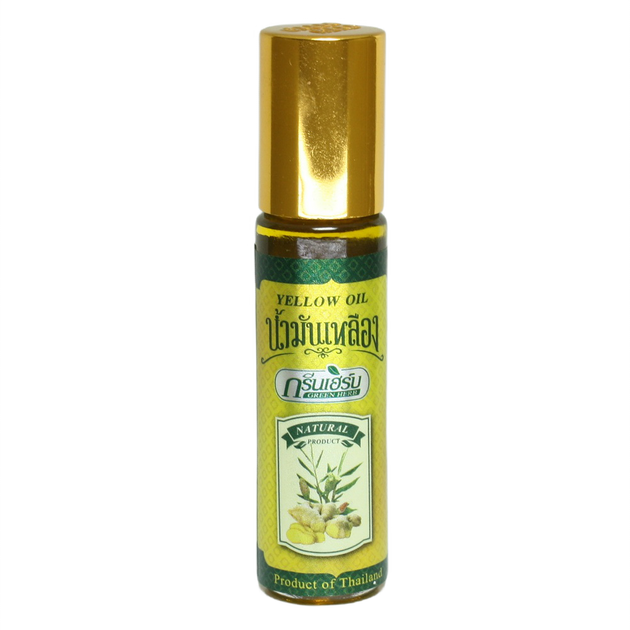 Жовта Олія для лікування гаймориту і закладеності носа 8 мл Green Herb (8857102910254) - зображення 1