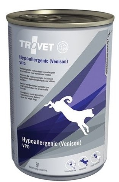 Mokra karma dla psów Trovet Hypoallergenic VPD 400 g z jeleniem (VETTVTKMP0004) - obraz 1